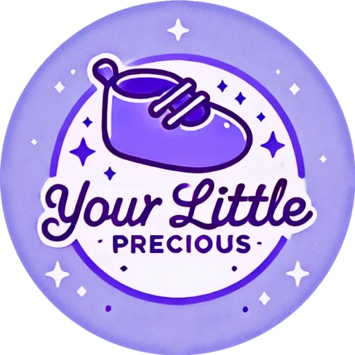 Image consisting of the website name "Your Little Precious," a baby, and a parenting personal storytelling blog with a baby shoe.